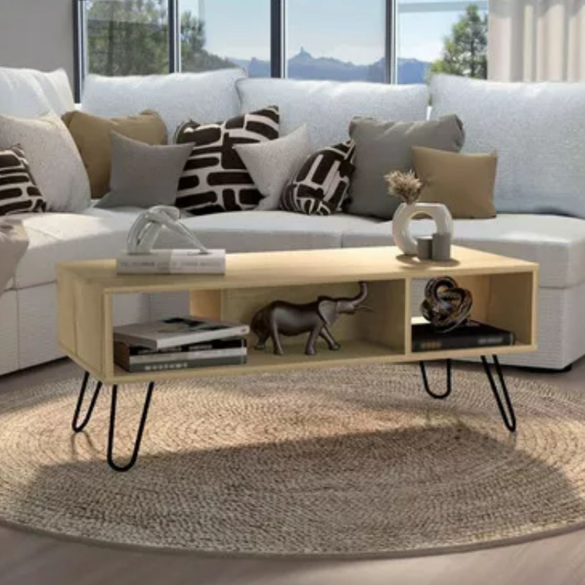 NACION MUEBLES - MESA DE CENTRO NACION MUEBLES TEM0 COLOR MADERA