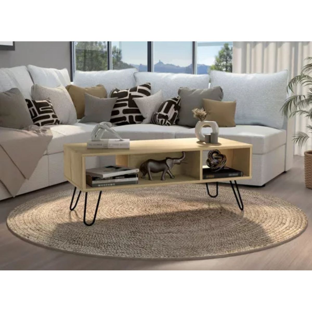 NACION MUEBLES - MESA DE CENTRO NACION MUEBLES TEM0 COLOR MADERA