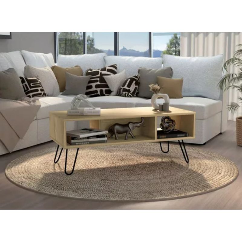 NACION MUEBLES - MESA DE CENTRO NACION MUEBLES TEM0 COLOR MADERA