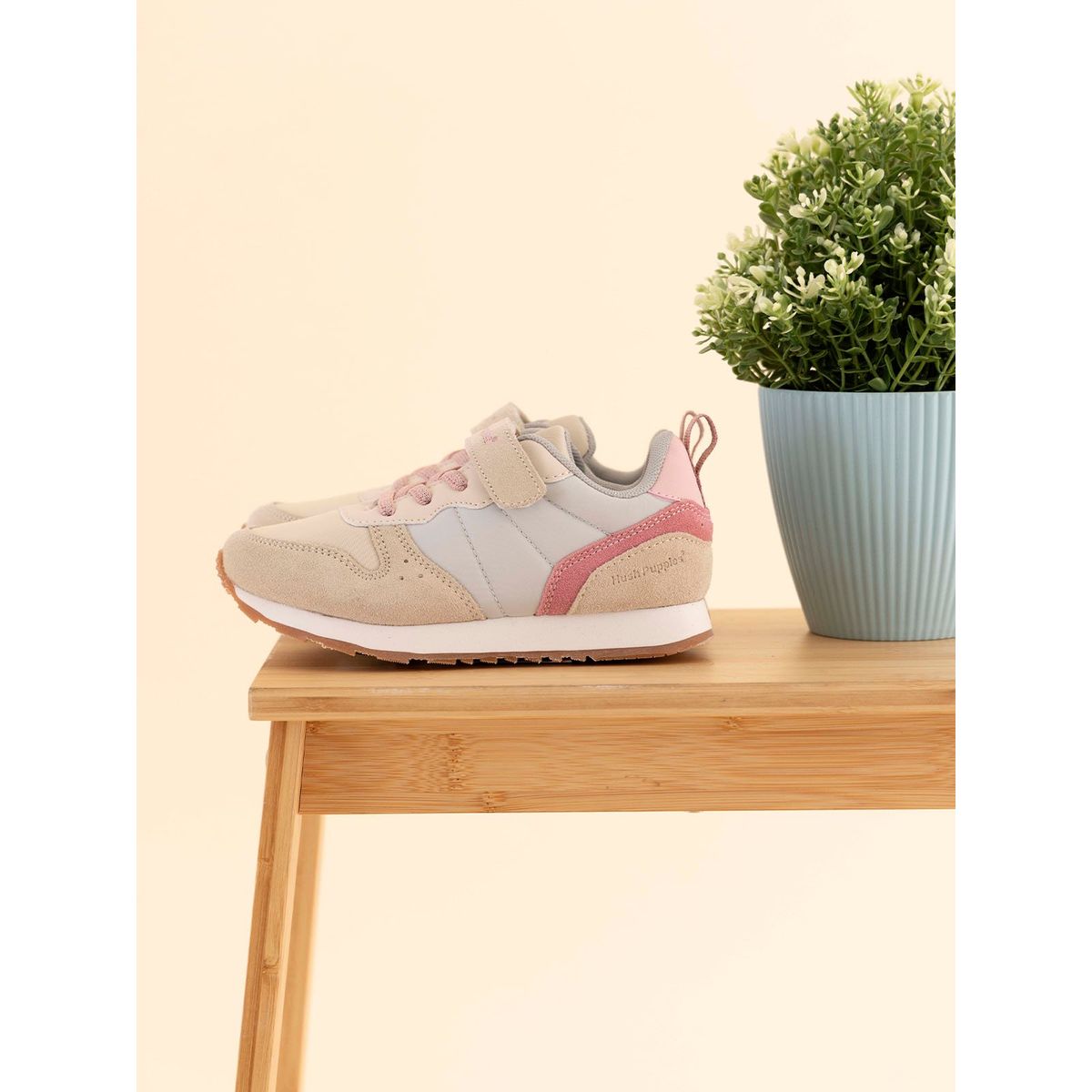 HUSH PUPPIES - Zapatilla Hush Puppies Niña Janet-K Vl Beige HUSH PUPPIES