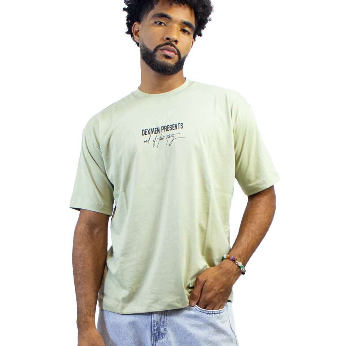 DM DEXMEN - Polo Dexmen Oversize Horse Verde