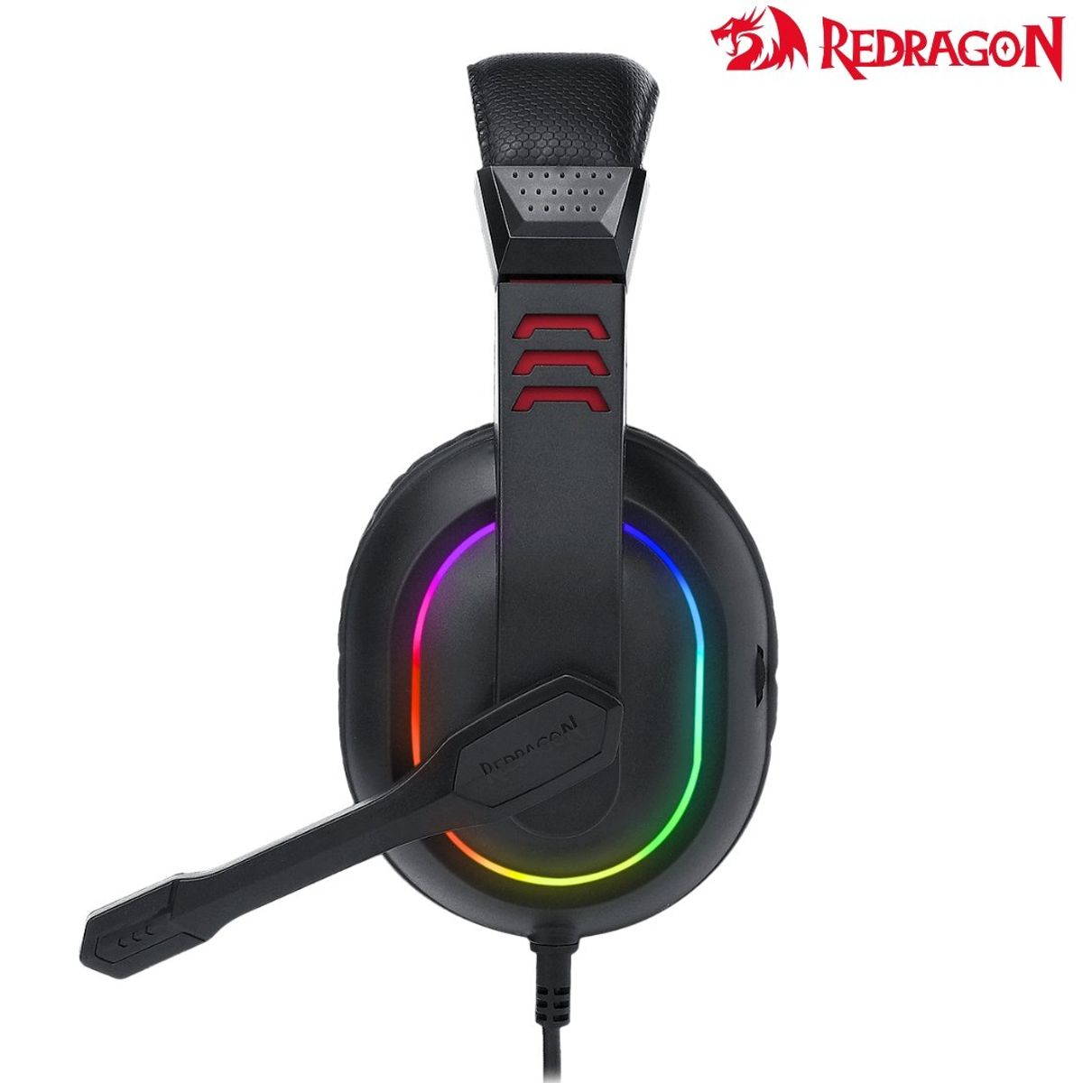 REDRAGON - AURICULAR REDRAGON ARES RGB H120 GAMING  35MM  RGB  BLACK