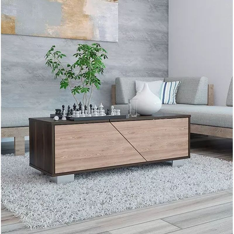 NACION MUEBLES - MESA DE CENTRO NACION MUEBLES VERSACHI COLOR MARRÓN