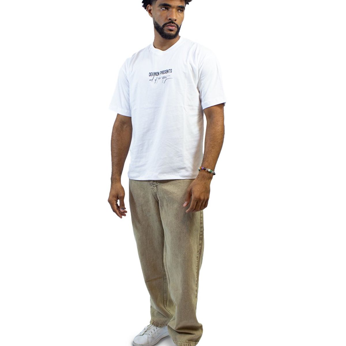 DM DEXMEN - Polo Dexmen Oversize Horse Blanco