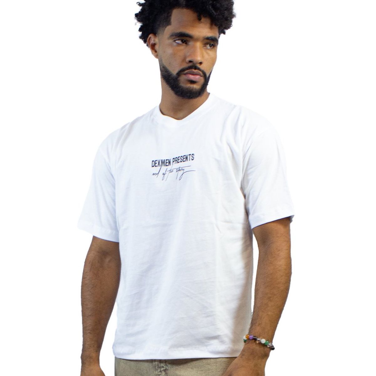 DM DEXMEN - Polo Dexmen Oversize Horse Blanco