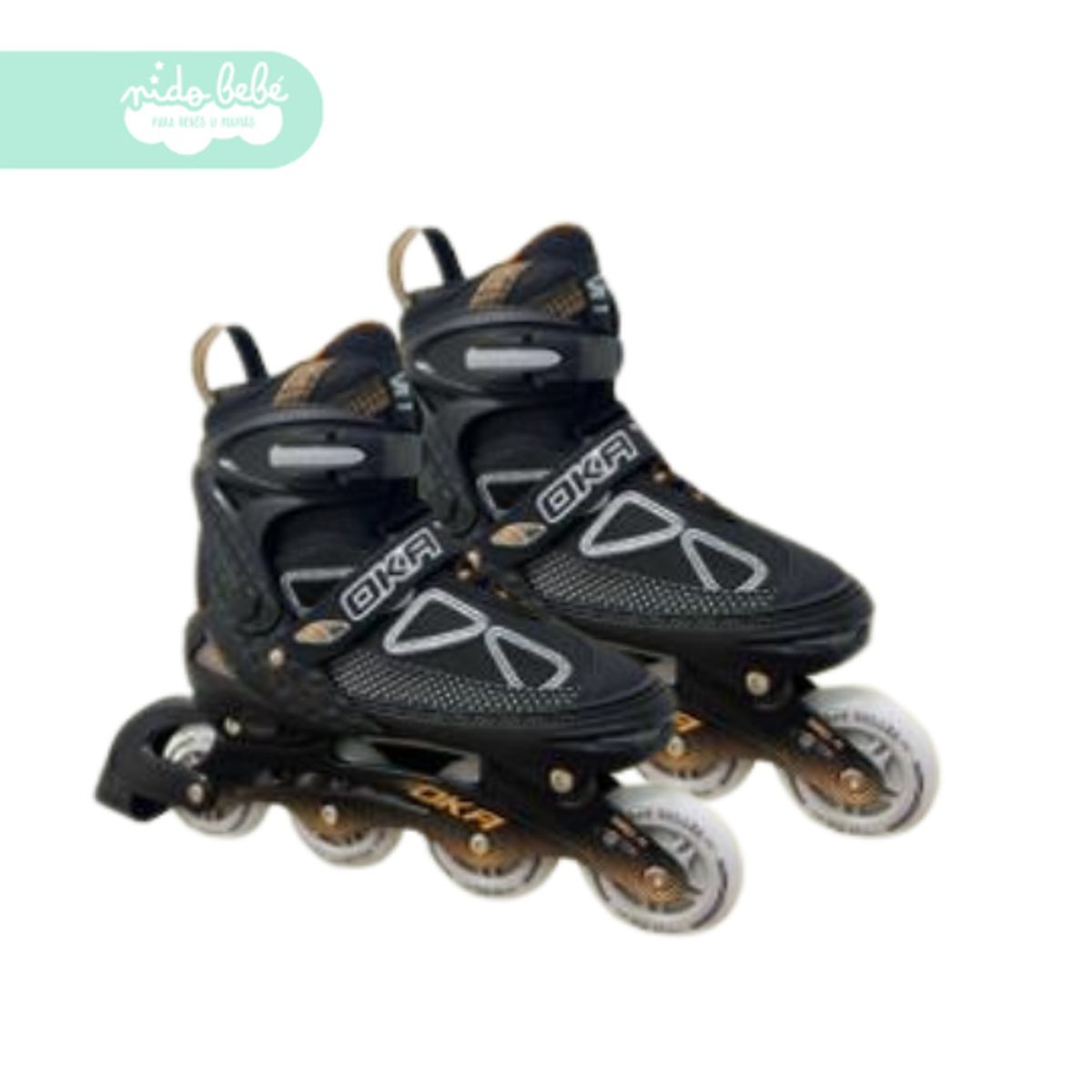 GENERICO - PATIN LINEAL OKA BLACK M 34 A 37