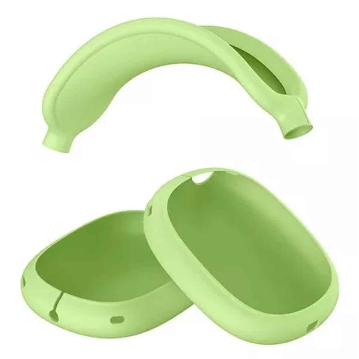 GENERICO - Funda Case De Silicona Orejas Y Diadema Para AirPods Max Verde