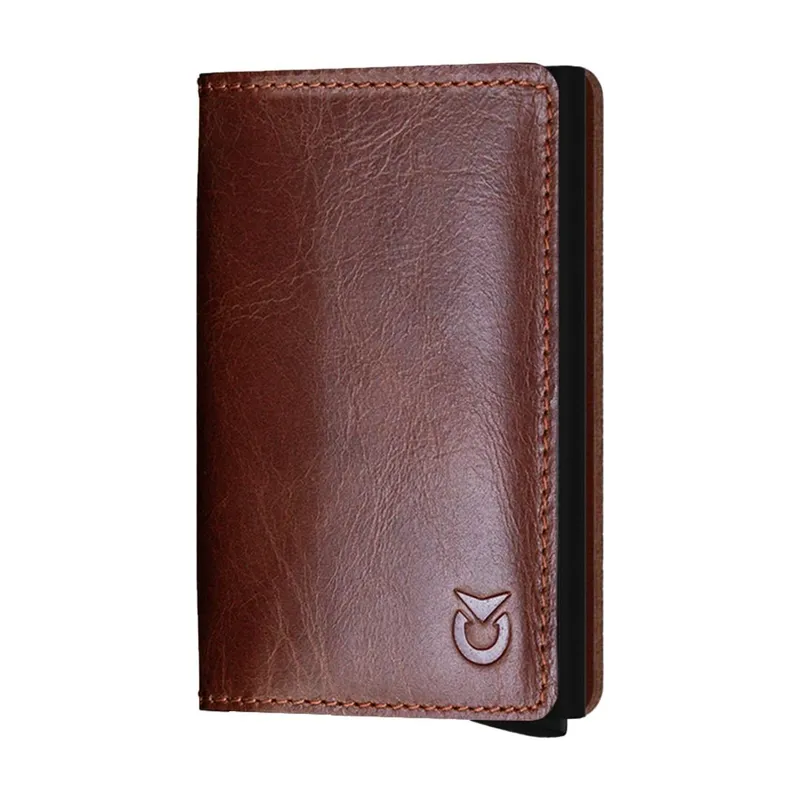 GENERICO - BILLETERA CUERO-SMART MARR?N PARA HOMBRE  BIL-05