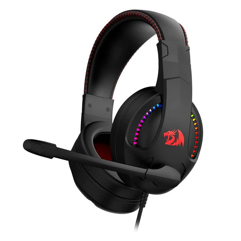 REDRAGON - Auriculares Redragon Cronus Gamer iluminación RGB micrófono