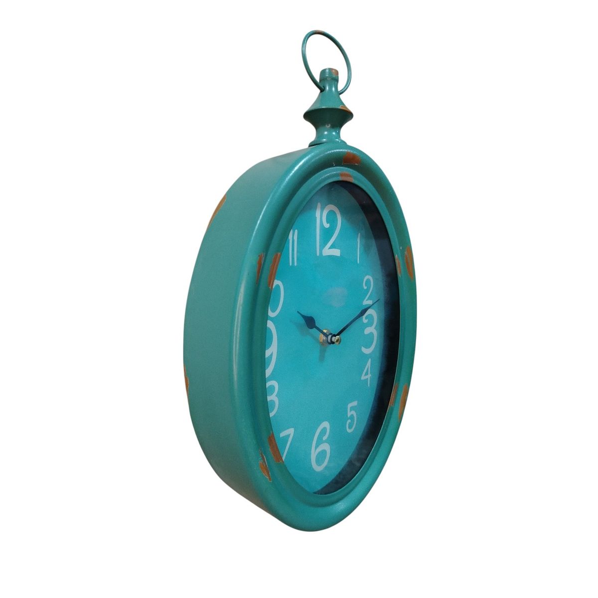 GENERICO - Reloj Vintage De Metal Rojo Turquesa