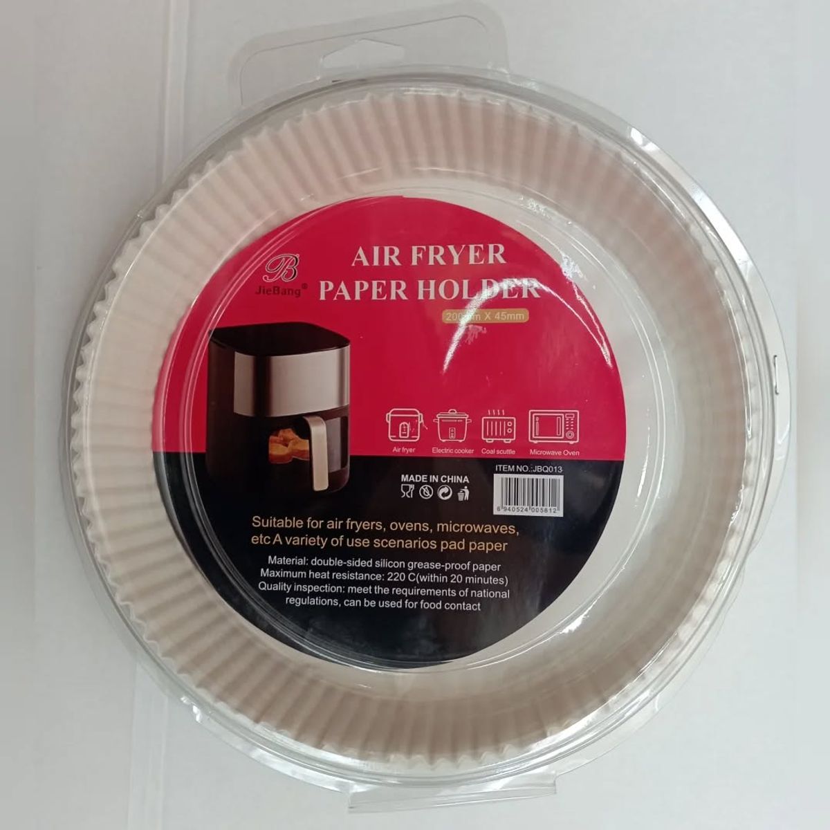 GENERICO - Set de 50 Unidades Papel para Freidora de Aire 16x4.5 cm.  - Jiebang