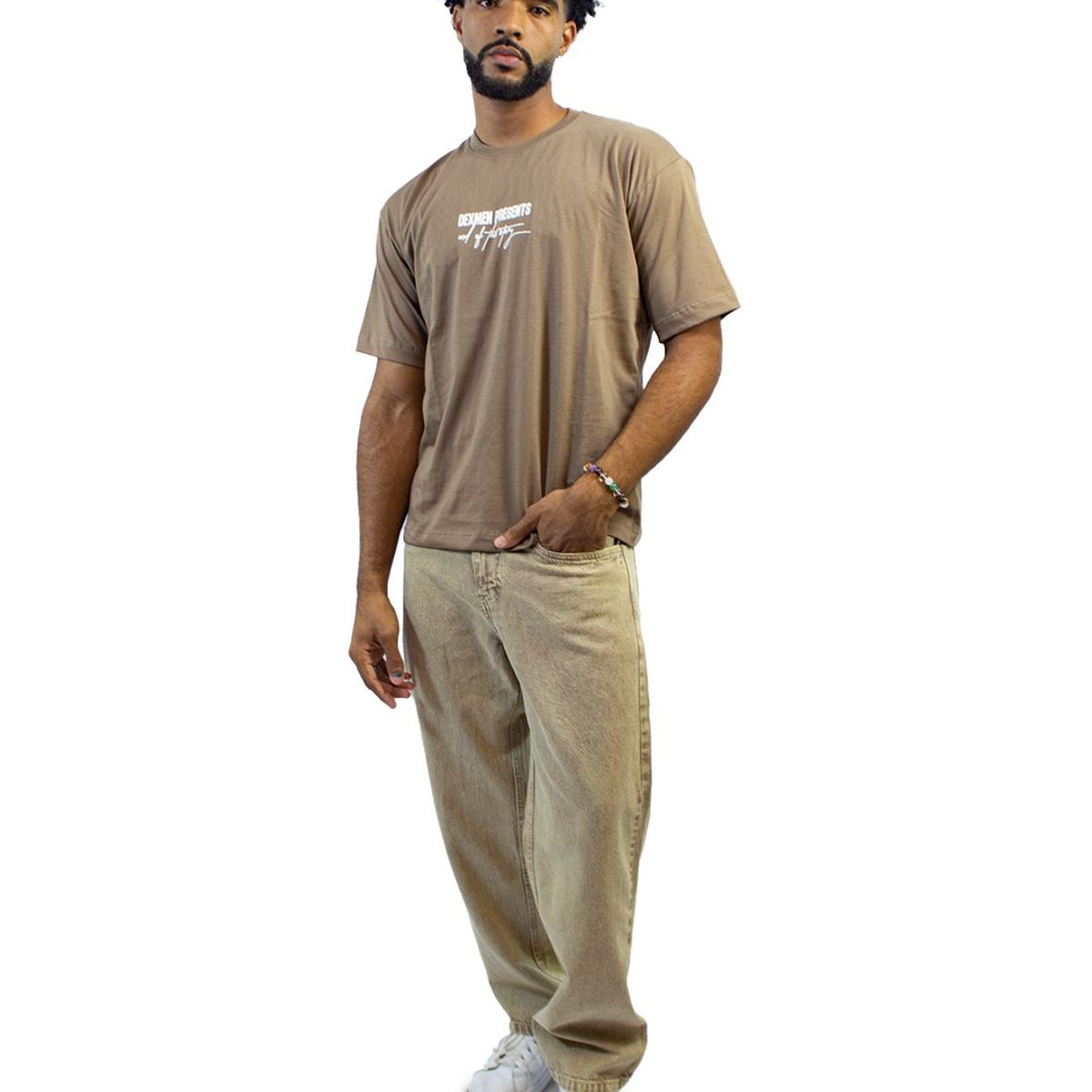 DM DEXMEN - Polo Dexmen  Oversize Horse Marrón