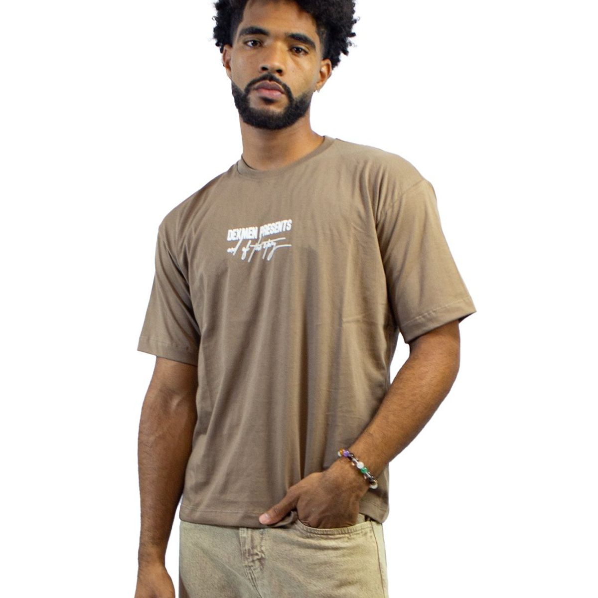 DM DEXMEN - Polo Dexmen  Oversize Horse Marrón