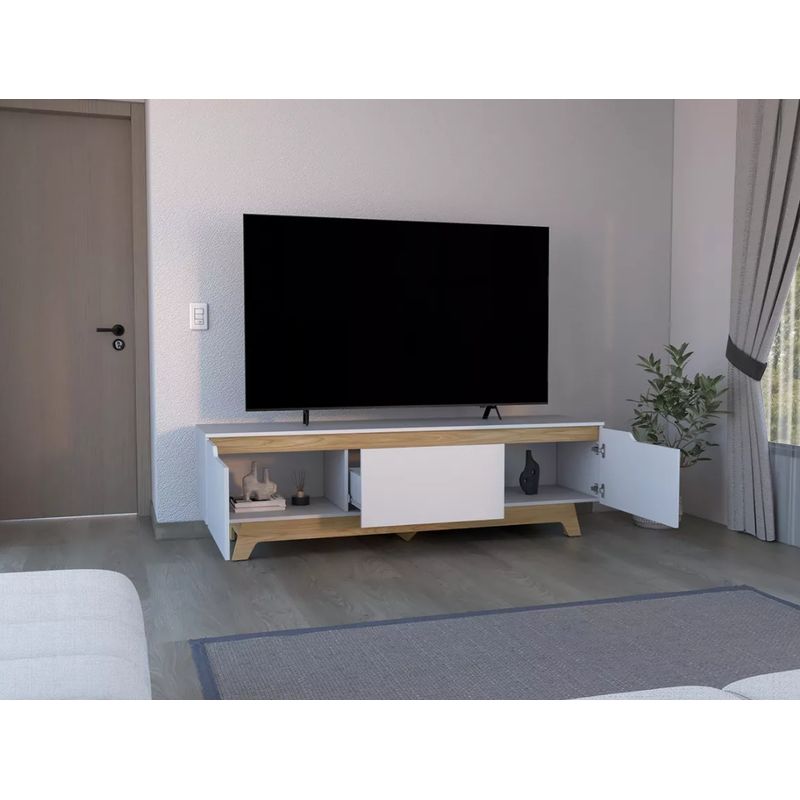 NACION MUEBLES - MUEBLES PARA TV NACION MUEBLES MIKI COLOR BLANCO