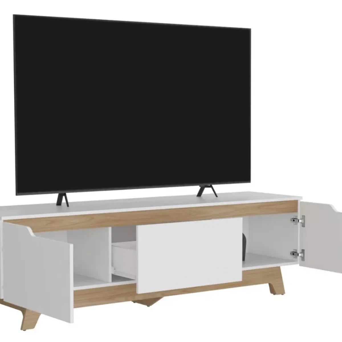 NACION MUEBLES - MUEBLES PARA TV NACION MUEBLES MIKI COLOR BLANCO