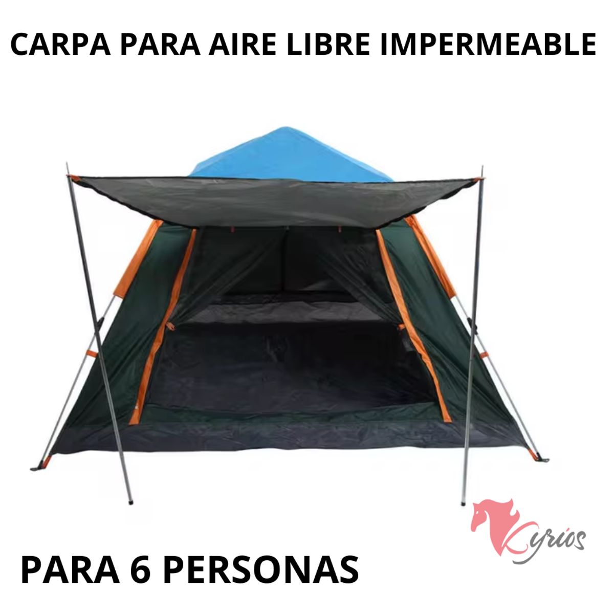 NO LOGO - Carpa Para Aire Libre Capacidad De 6 Personas