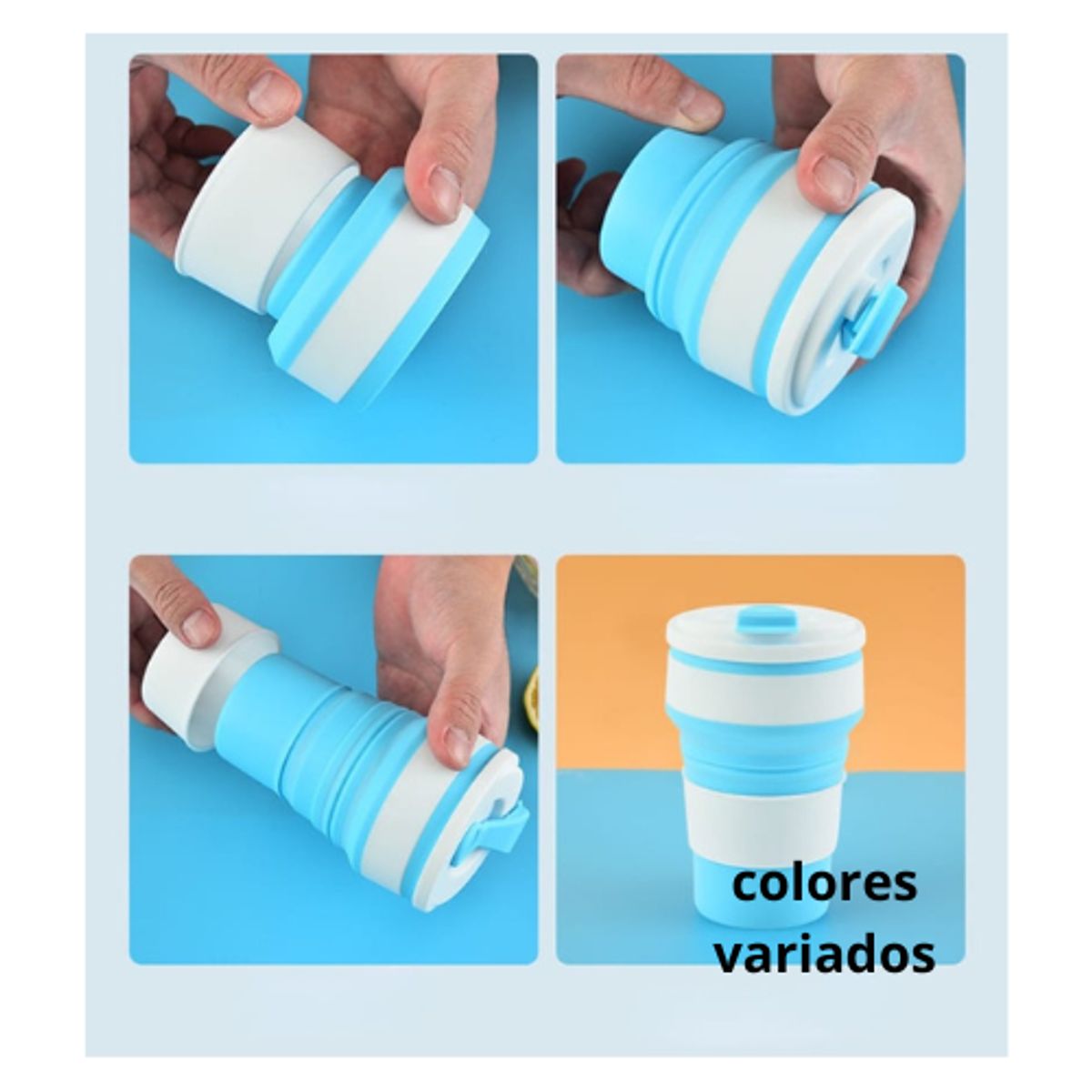 GENERAC - pack de dos vasos plegables  para dama