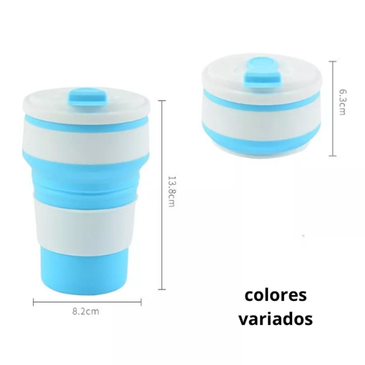 GENERAC - pack de dos vasos plegables  para dama