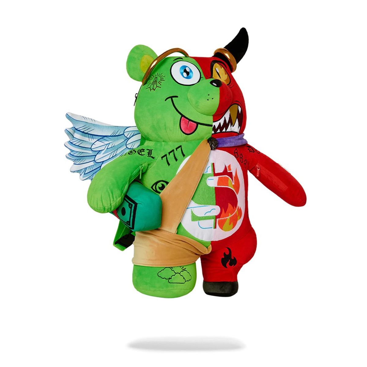SPRAYGROUND - Mochila Urbano Unisex Sprayground Mochila Angel Vs Devil Bear