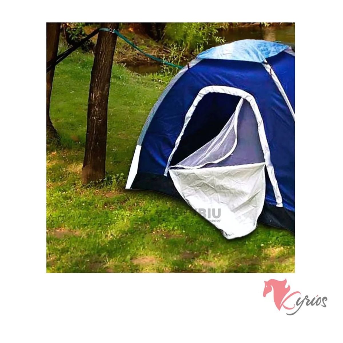 NO LOGO - Carpa De 4 Personas Doble Techo Impermeable