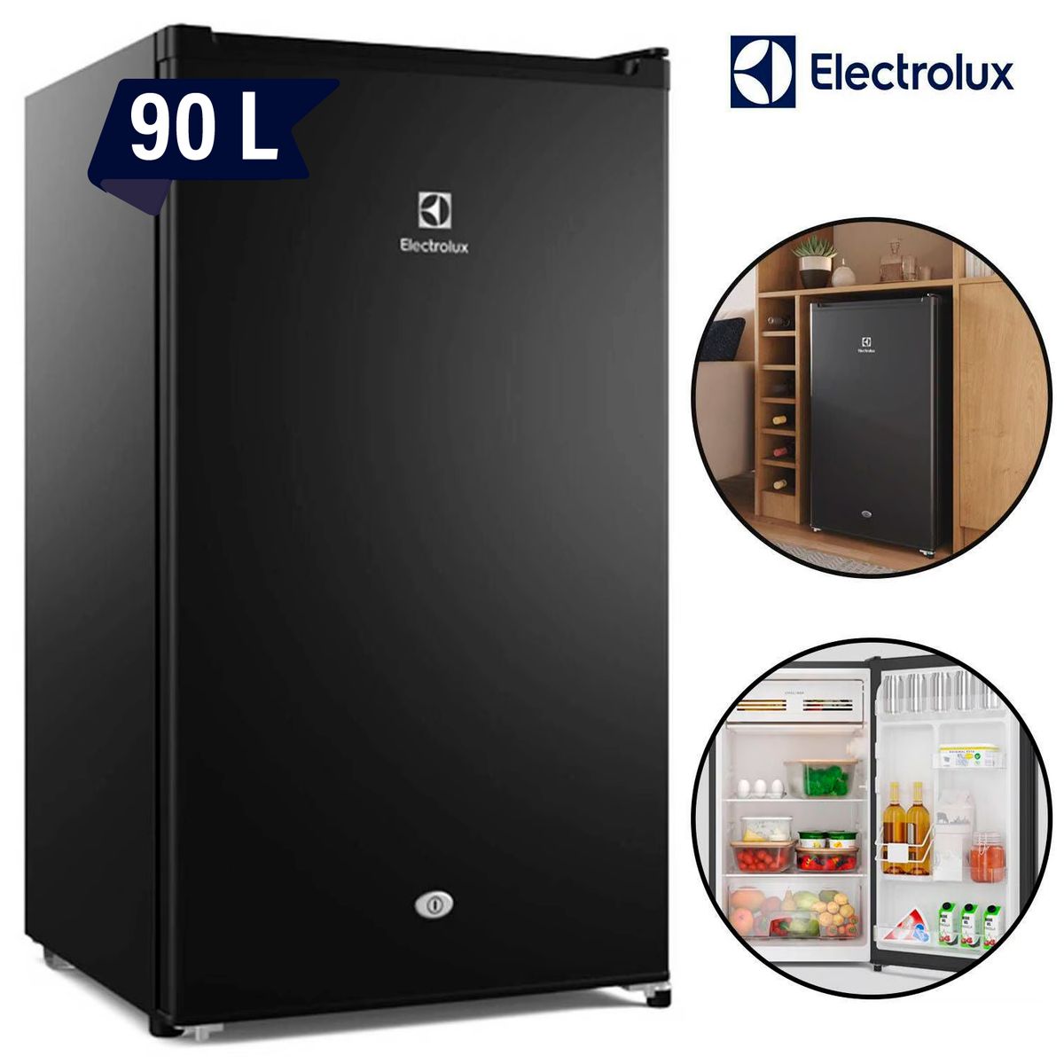 ELECTROLUX - Frigobar Electrolux Premium ERD090G2HWB 90L - Black