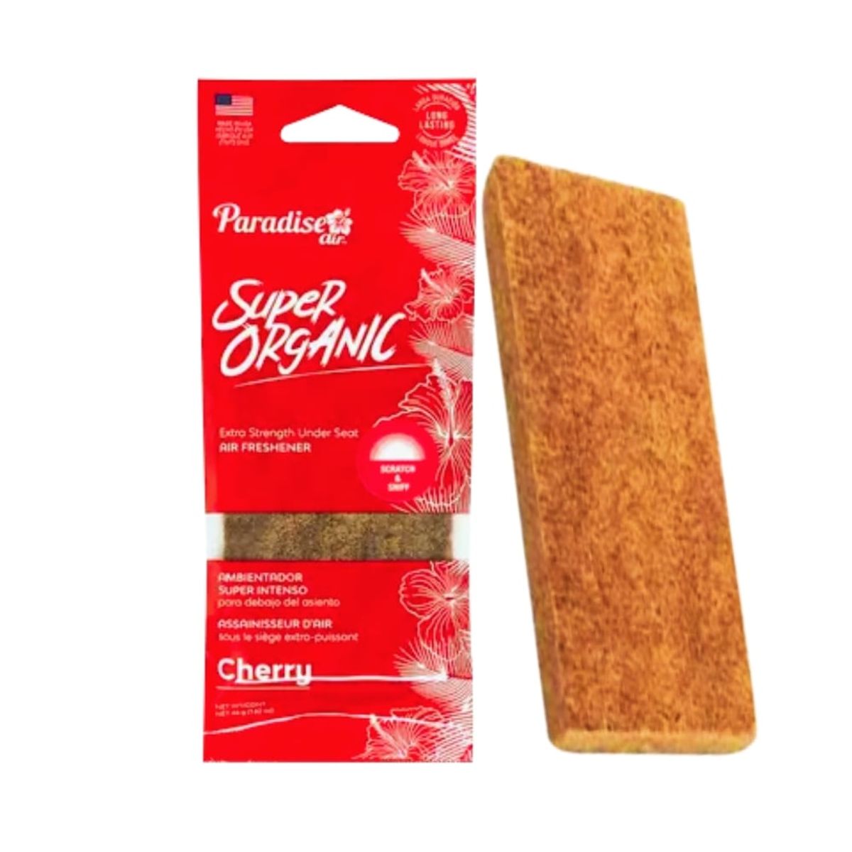 TECGO - AMBIENTADOR DE AUTO  PARADISE SUPER ORGANIC  MADERA  CHERRY