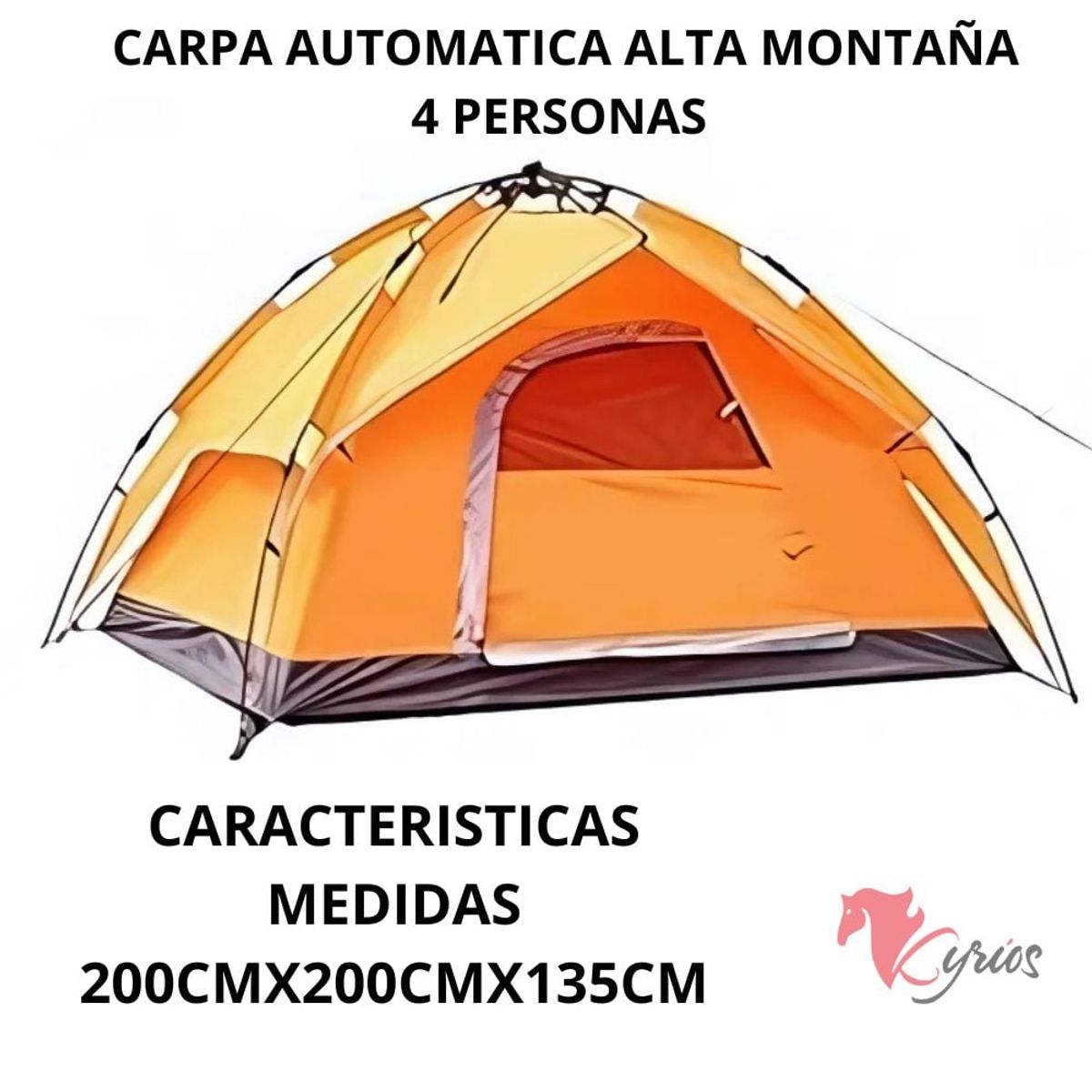 NO LOGO - Carpa Automática De Alta Montaña Para 4 Personas