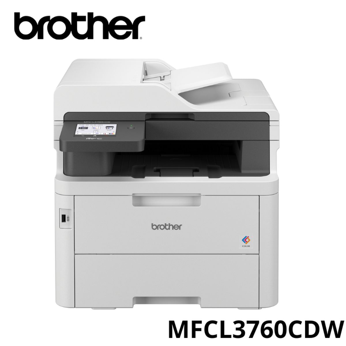 BROTHER - Impresora Brother multifuncional MFC-L3760CDW WiFi Fax Duplex