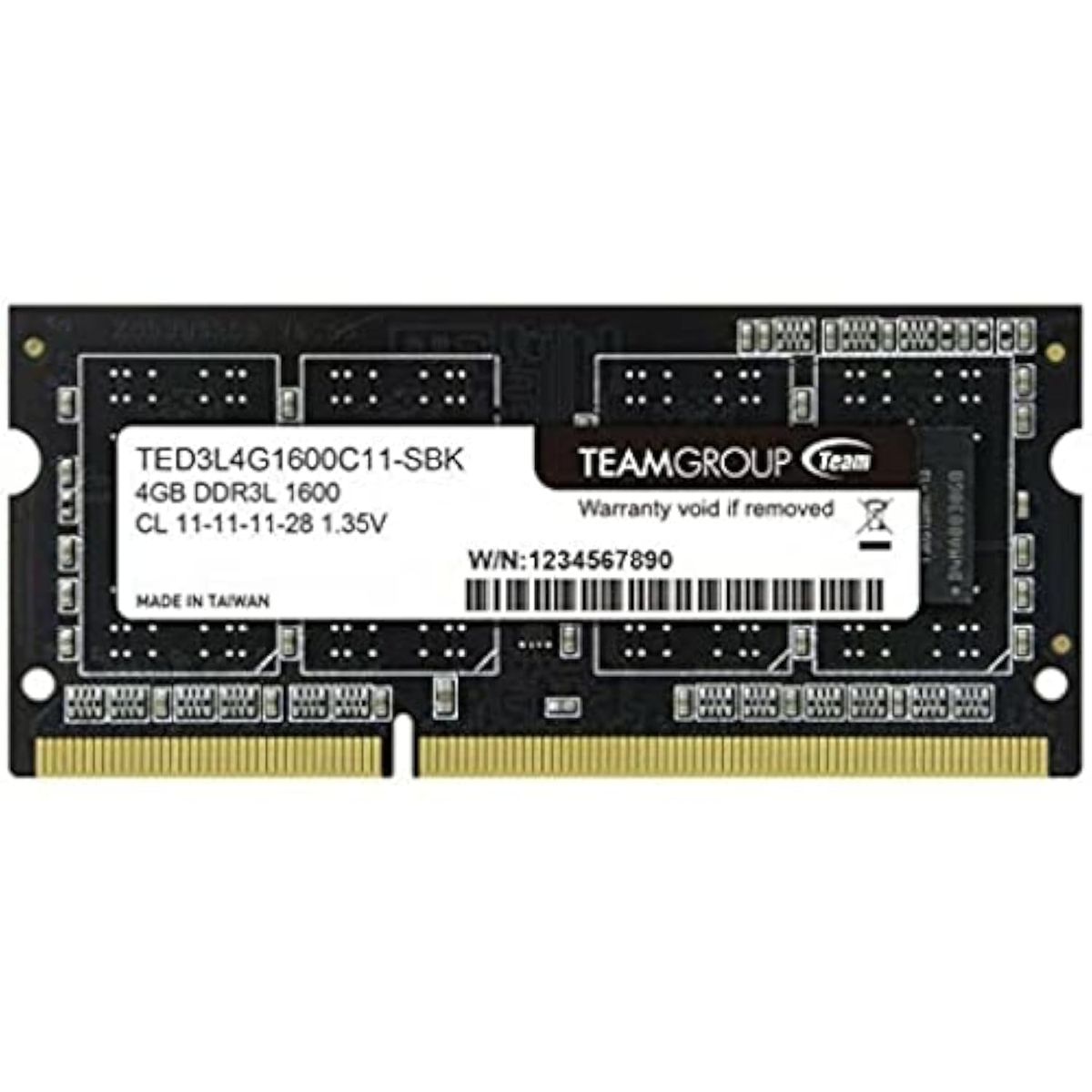 TEAMGROUP - Memoria TG Elite SODIMM DDR3 4GB DDR3-1600 MHz