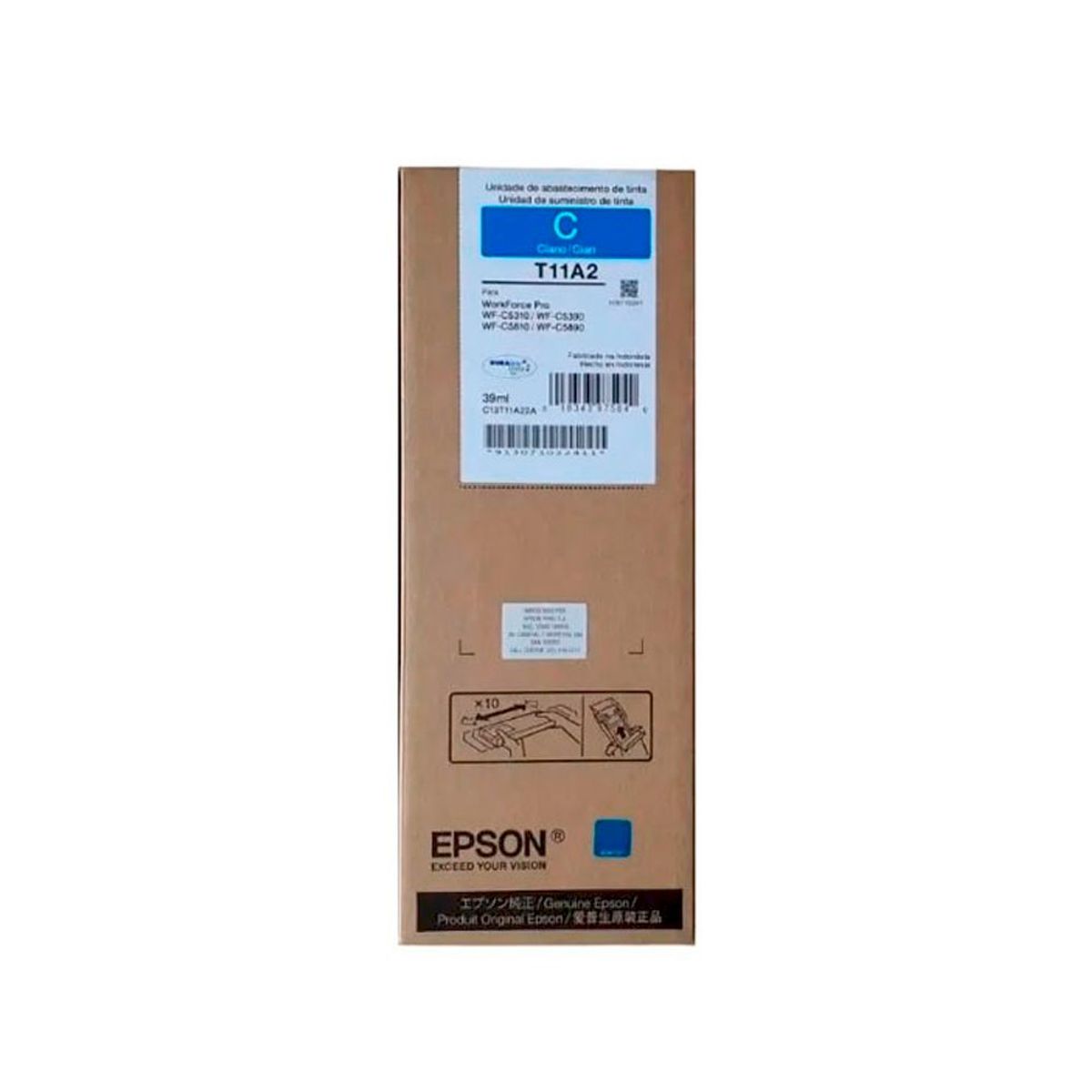 EPSON - Bolsa Tinta Epson Original T11A220 Cian-Azul XL wf-c5810 c5890 5K pgs
