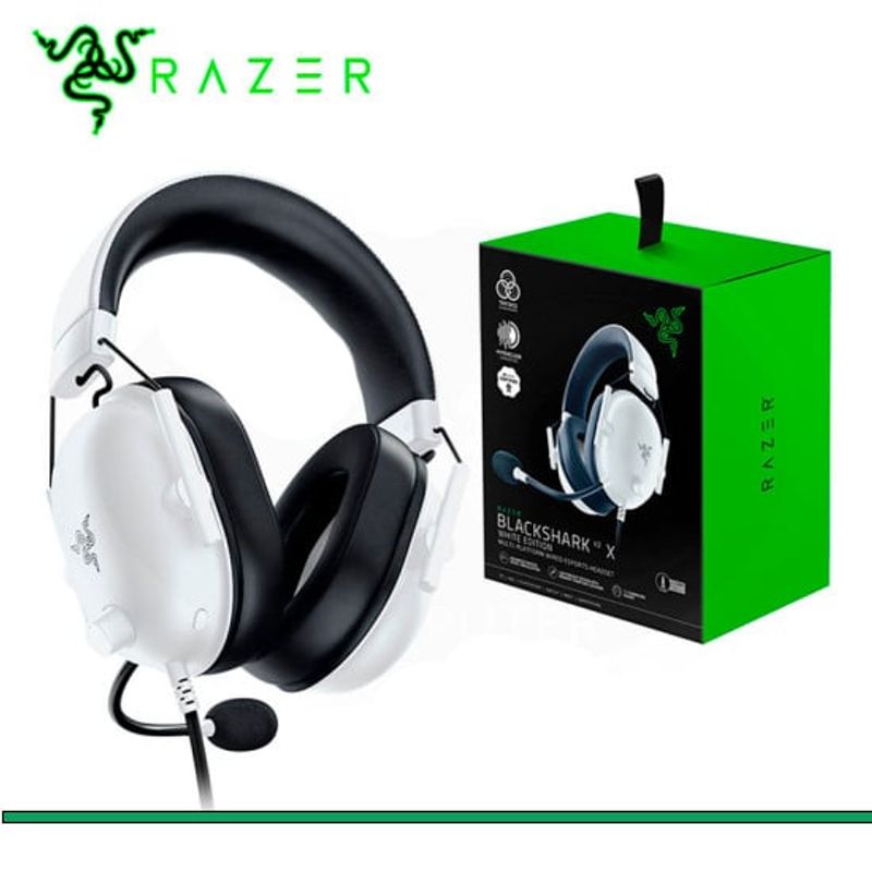 RAZER - AUDIFONO C/MICROF. RAZER BLACKSHARK V2X 7.1 WHITE RZ04
