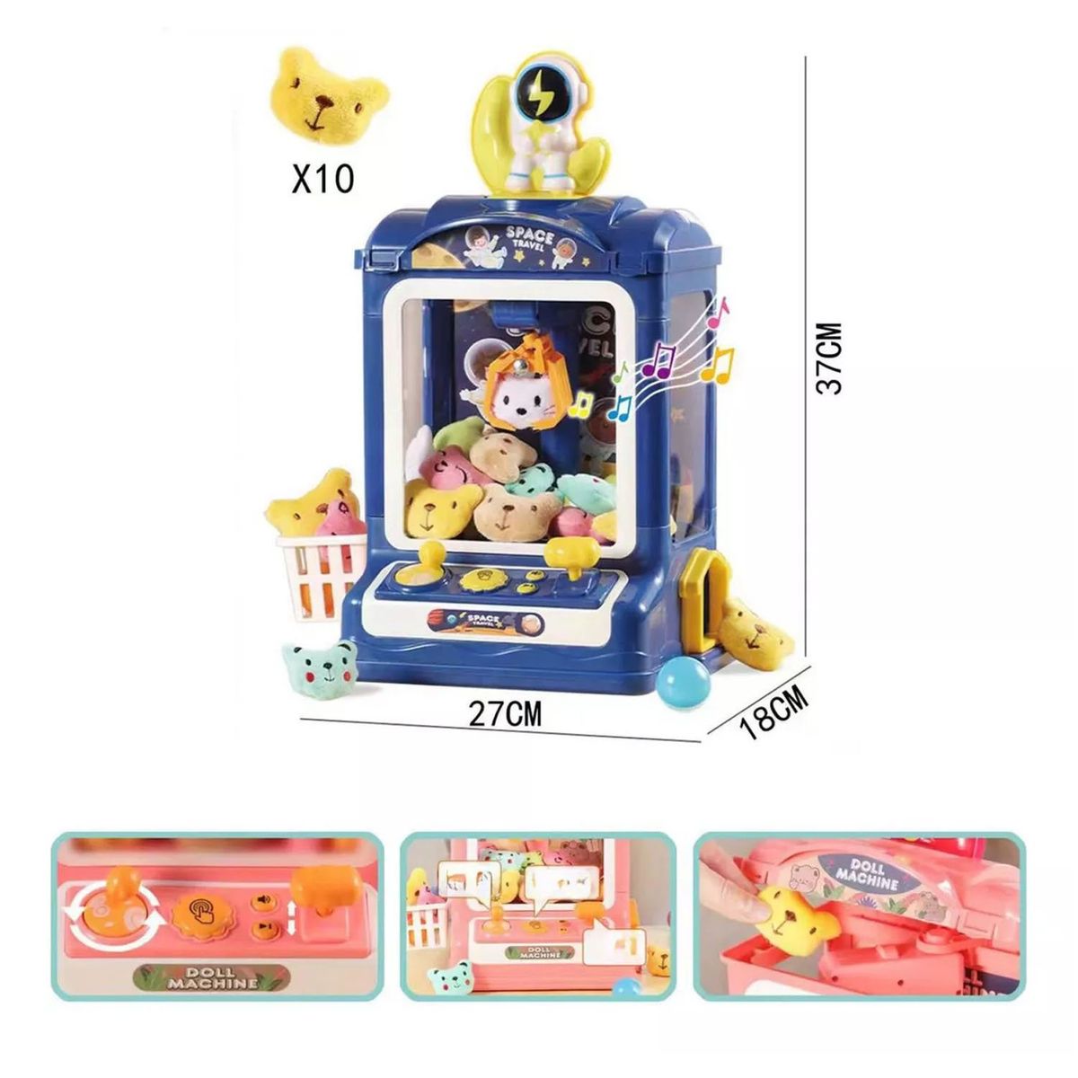 GENERICO - Juguete Mini Maquina de Peluches