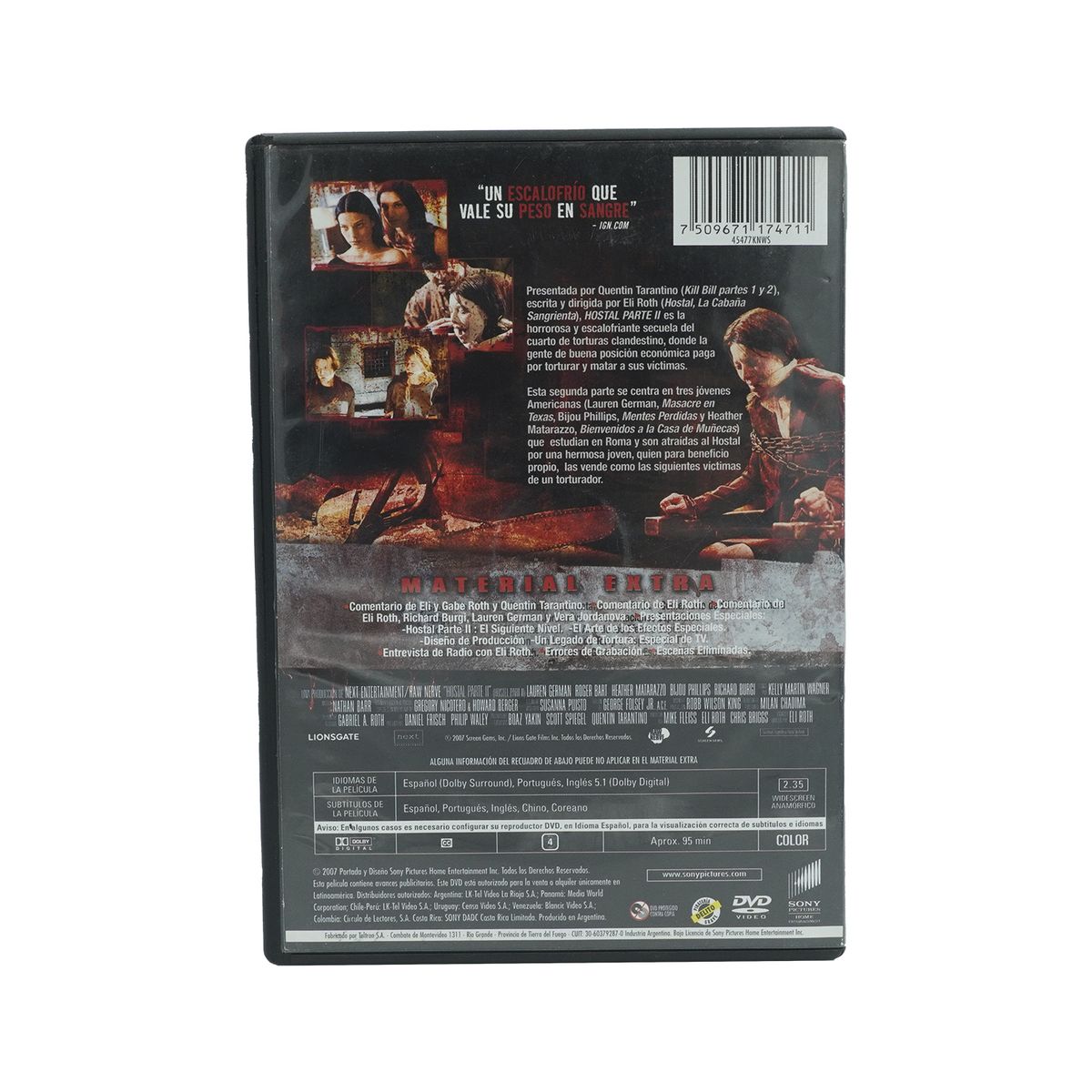 GENERICO - Dvd Original Hostal: Parte 2 (2007)