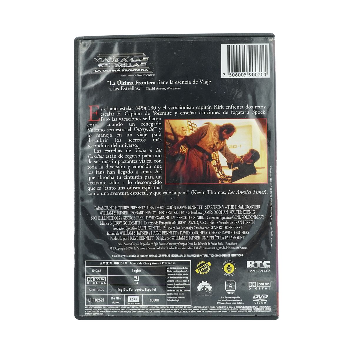 GENERICO - Dvd Original Viaje A Las Estrellas La Última Frontera