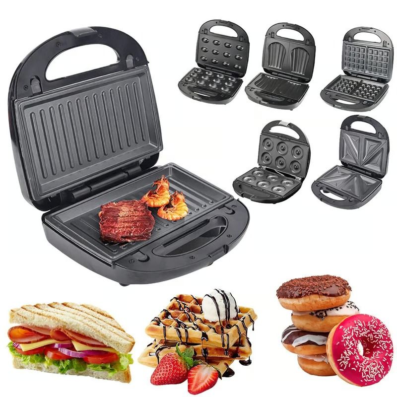 OEM - 6 en 1 Máquina para Donas Sandwich Grill Waffles Donas RAF