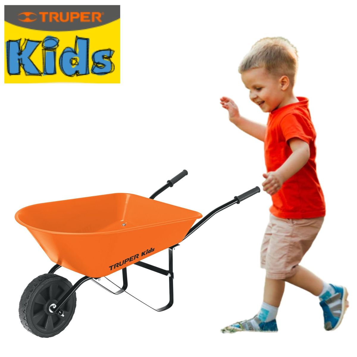 TRUPER - Carretilla para niños tolva plástica  Truper