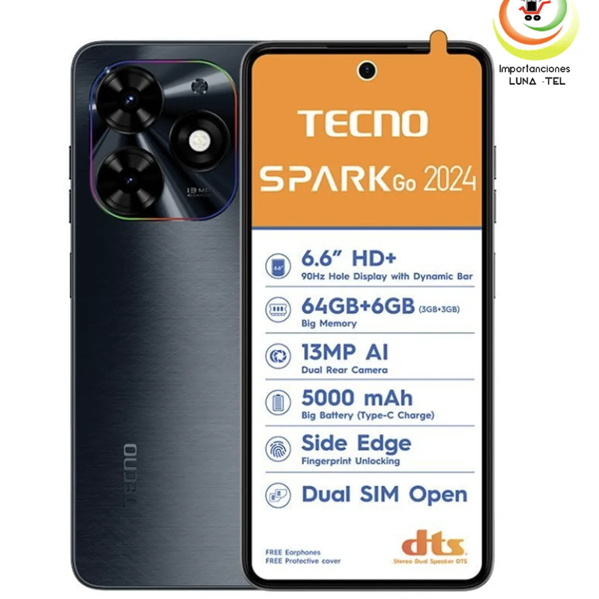 TECNO MOBILE - CELULAR TECNO SPARK GO 2024  3RAM Y 64GB