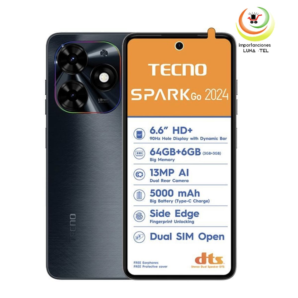 TECNO MOBILE - CELULAR TECNO SPARK GO 2024  3RAM Y 64GB