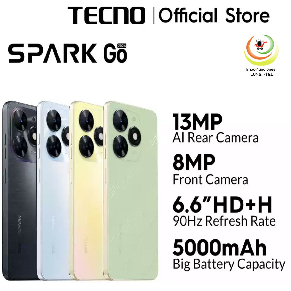 TECNO MOBILE - CELULAR TECNO SPARK GO 2024  3RAM Y 64GB