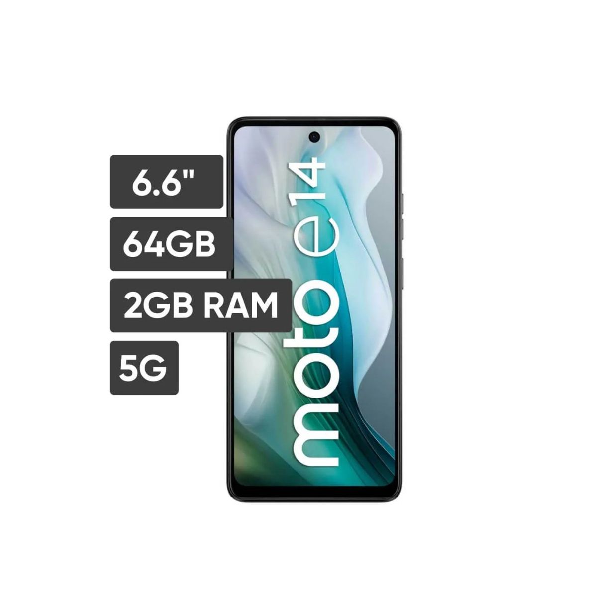 MOTOROLA - Smartphone Motorola Moto E14 64GB 2GB ram cámara principal 13MP frontal 5MP 66 Pulg gris