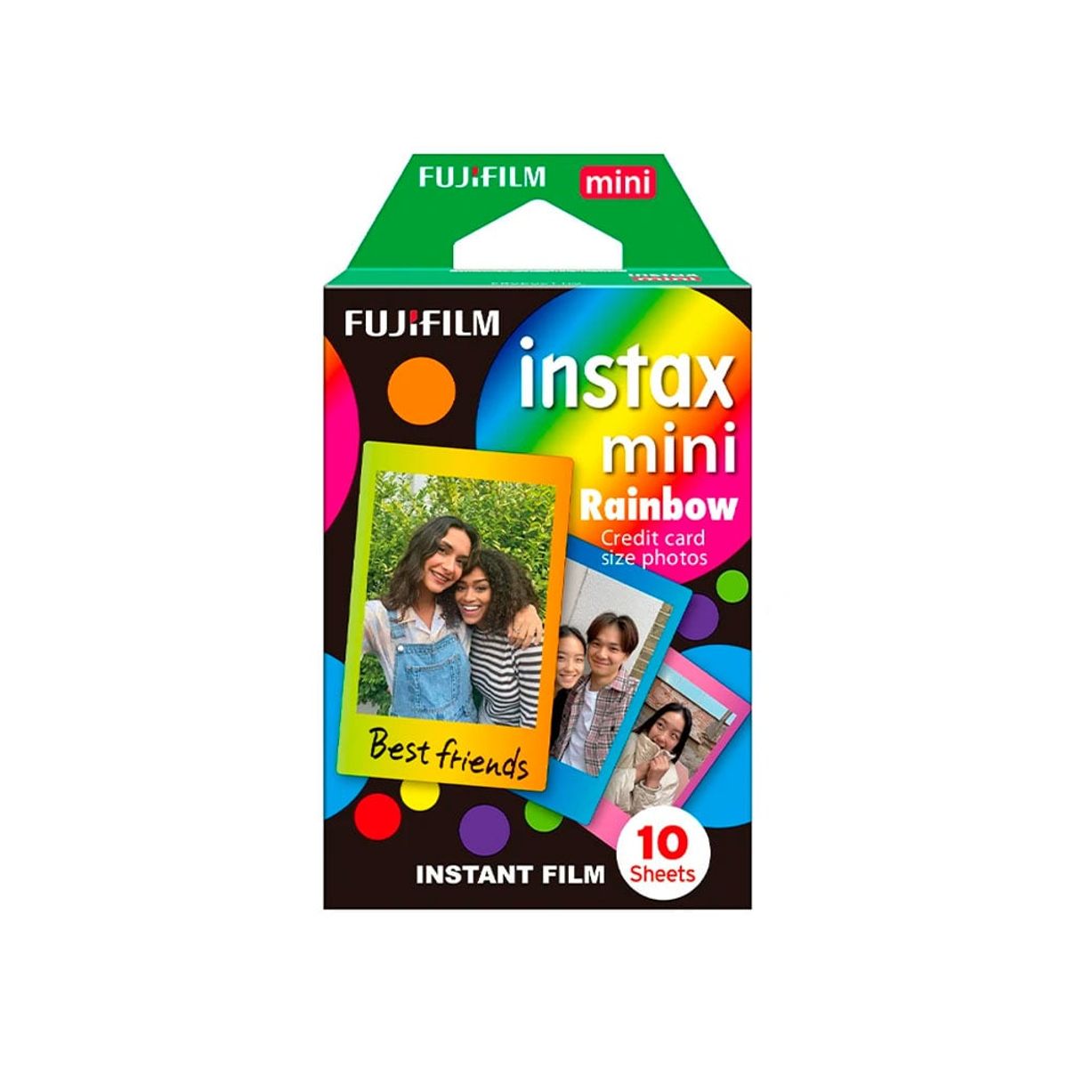 FUJIFILM - Pack de pelicula Fujifilm Instax Mini Rainbow x 10 unid