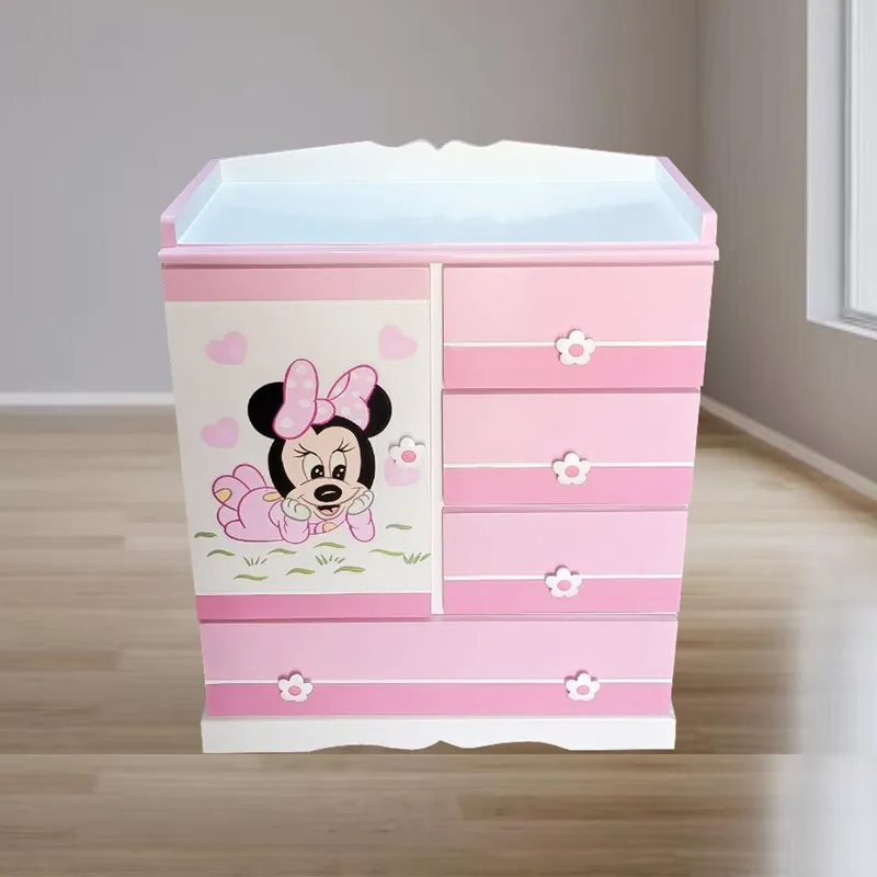 GENERICO - cómoda rosado para bebe niña 080m
