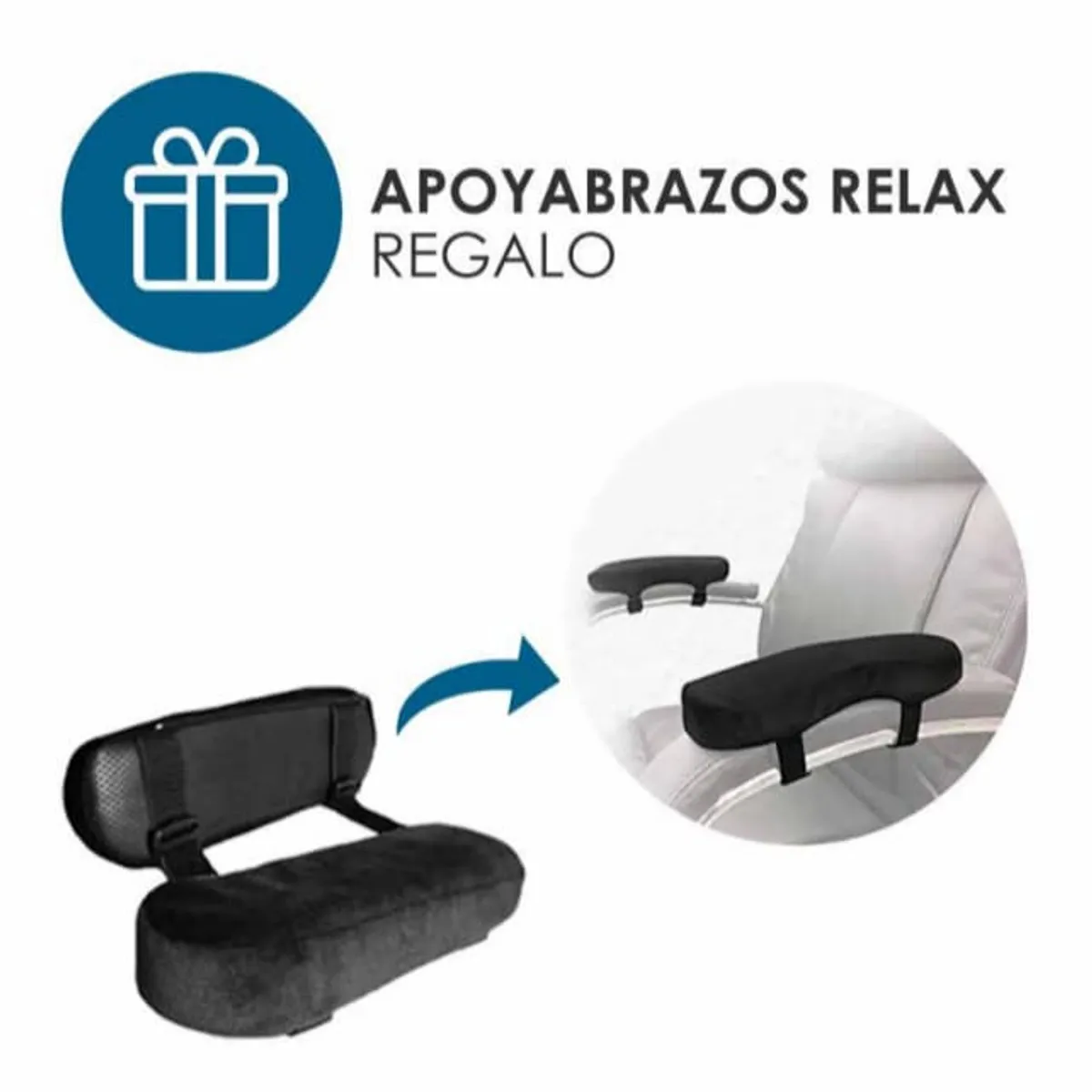 TERAFLEX - COJIN LUMBAR + COJIN COXIS GEL TECH 4 FUNDAS - REGALO APOYABRAZOS