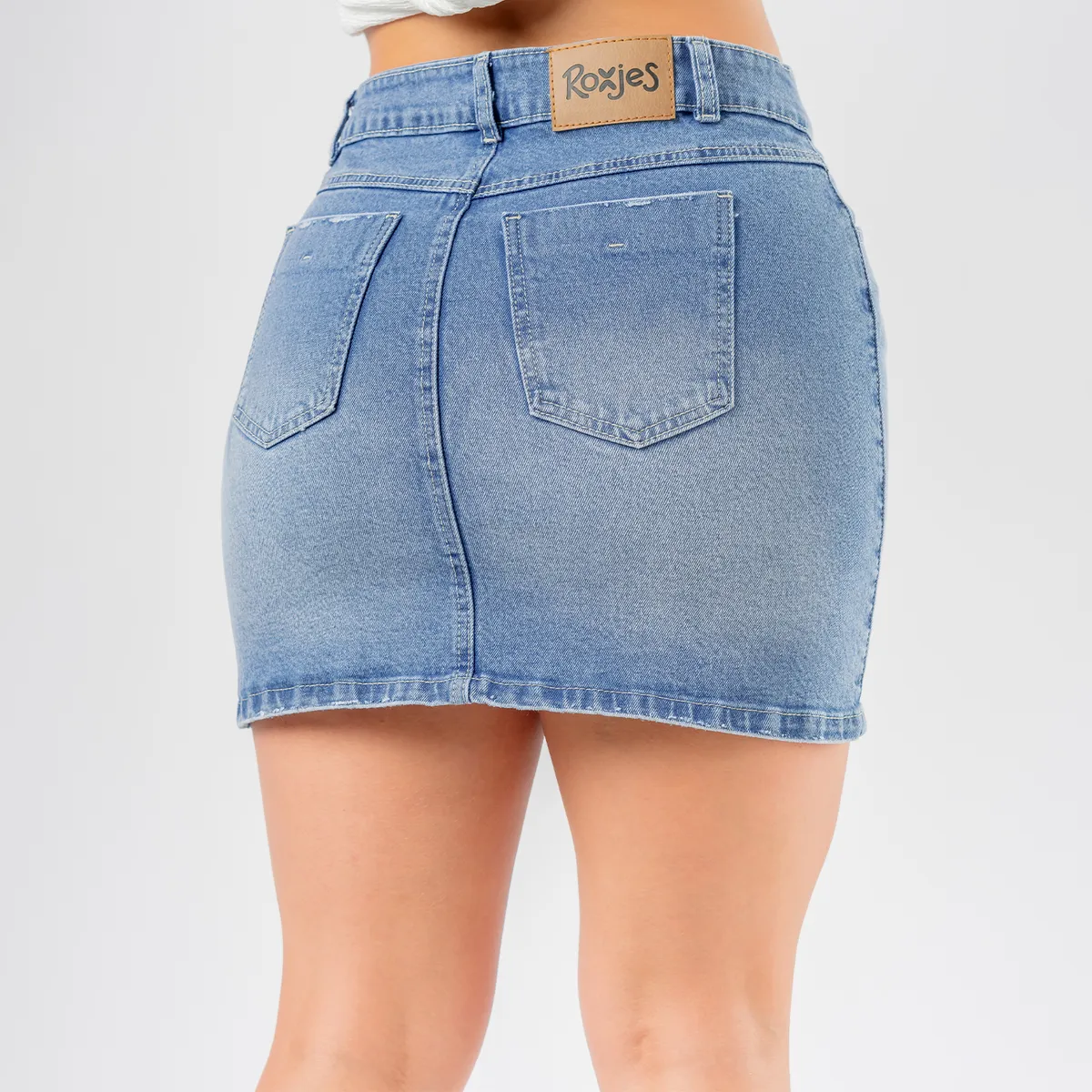 ROXJES JEANS - Falda Jean Mini Mujer Roxjes
