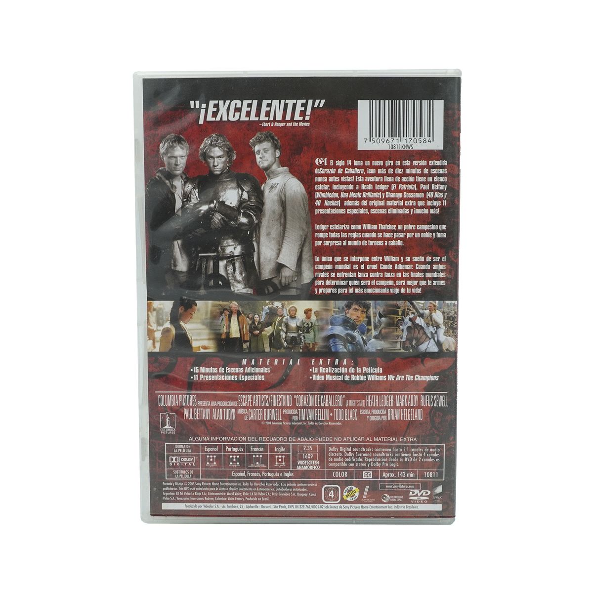 GENERICO - Dvd Original Corazón De Caballero Con Heath Ledger 2001