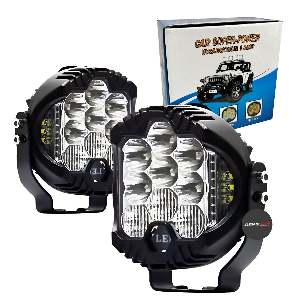 GENERICO - Neblinero Force Super Led Luz Blanco +DRL Ambar 2pcs