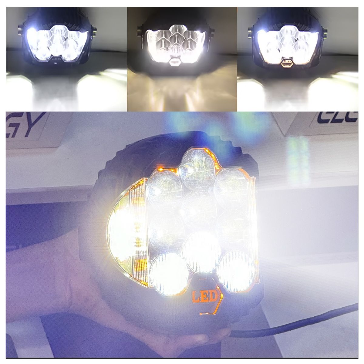 GENERICO - Neblinero Force Super Led Luz Blanco +DRL Ambar 2pcs