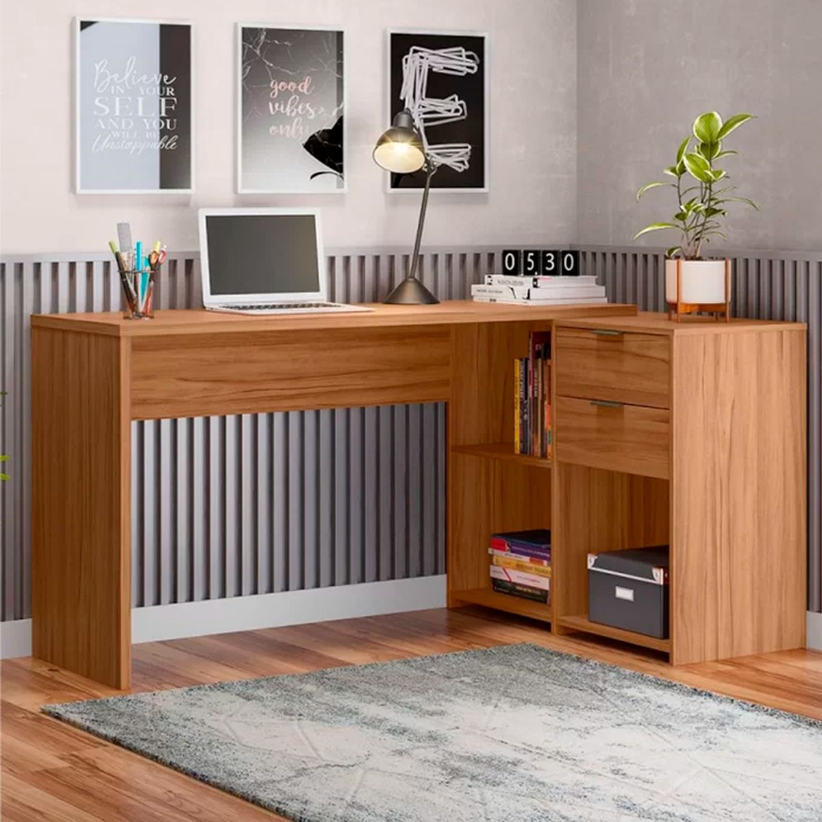 BARAKA HOME - Escritorio con Cajone Medang - Damasco