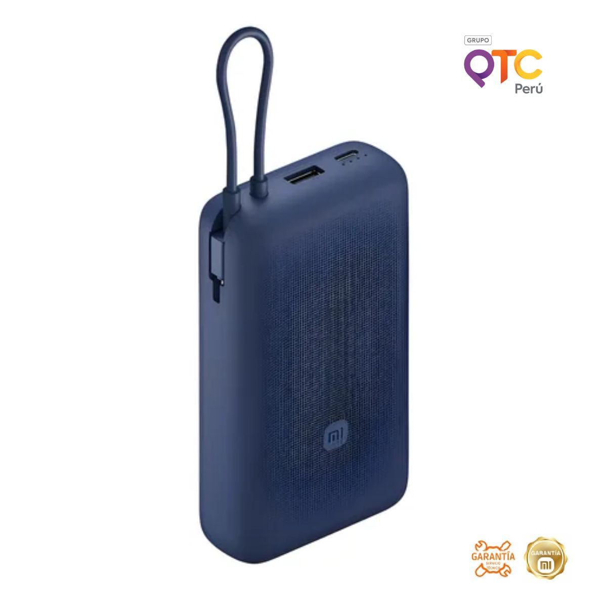 XIAOMI - Xiaomi Batería Externa 20000 mAh 33W con Cable Integrado PB2030MI Azul