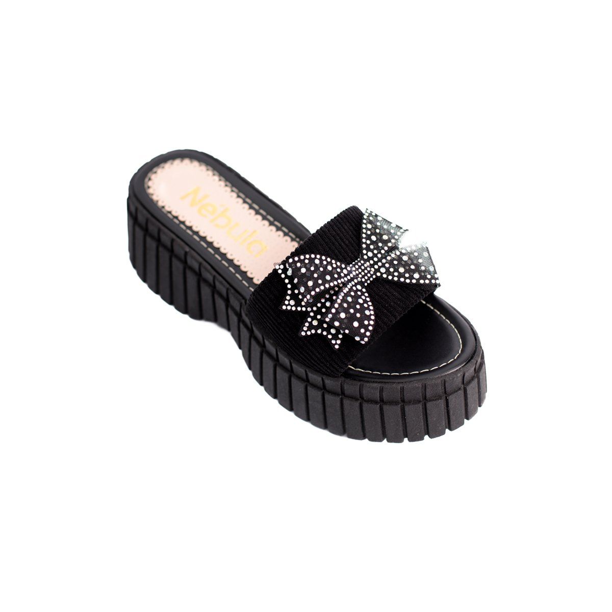 NEBULA - Sandalias Kalina - Nébula - Negro